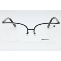 Salvatore Ferragamo Women's Eyeglasses - Black Metal Cat Eye Frame | SF2227 001 ,