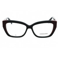 Salvatore Ferragamo Women's Eyeglasses - Black/Burgundy Cat Eye Frame | SF2938N 051 ,
