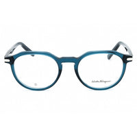 Salvatore Ferragamo Men's Eyeglasses - Crystal Navy Blue Acetate Frame | SF2955 414 ,