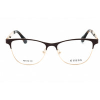 Guess Women's Eyeglasses - Matte Dark Brown Metal Cat Eye Full Rim Frame | GU2883 049 ,