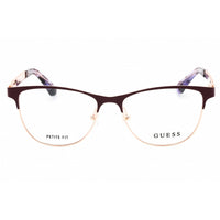 Guess Women's Eyeglasses - Matte Bordeaux Metal Cat Eye Full Rim Frame | GU2883 070 ,