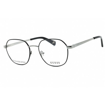 Guess Unisex Eyeglasses - Black/Other Metal Geometric Full Rim Frame | GU5222 005 ,