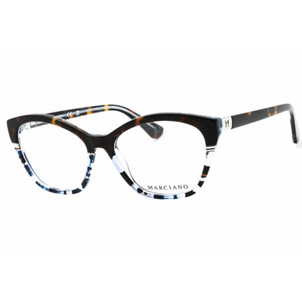Guess By Marciano Women's Eyeglasses - Havana/Other Acetate Cat Eye Frame | GM0376 056 ,