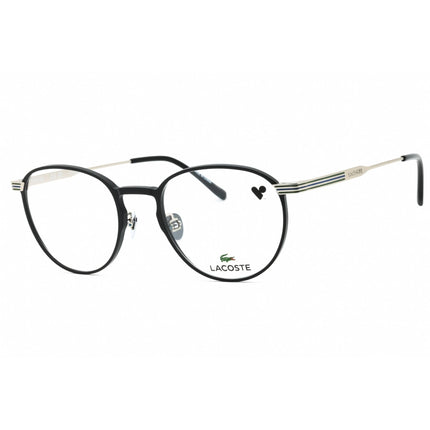 Lacoste Men's Eyeglasses - Matte Black Metal Round Shape Full Rim Frame | L2284E 002 ,