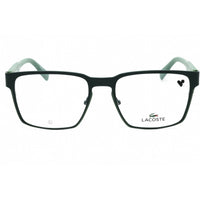 Lacoste Men's Eyeglasses - Matte Green Metal Square Shape Full Rim Frame | L2293 301 ,