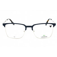 Lacoste Men's Eyeglasses - Matte Blue Metal Square Shape Full Rim Frame | L2295 424 ,