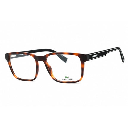 Lacoste Men's Eyeglasses - Havana Injected Propionate Square Shape Frame | L2895 230 ,