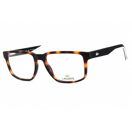 Lacoste Men's Eyeglasses - Matte Havana Rectangular Shape Full Rim Frame | L2912 230 ,