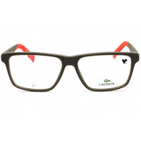 Lacoste Men's Eyeglasses - Dark Grey Injected Propionate Square Frame | L2923 024 ,
