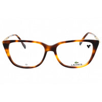 Lacoste Women's Eyeglasses - Havana Acetate Square Shape Full Rim Frame | L2939 214 ,