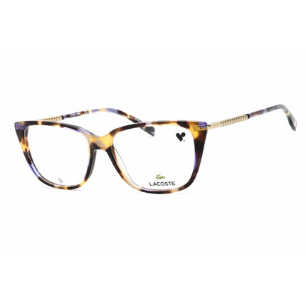 Lacoste Women's Eyeglasses - Havana Purple Acetate Cat Eye Full Rim Frame | L2939 219 ,