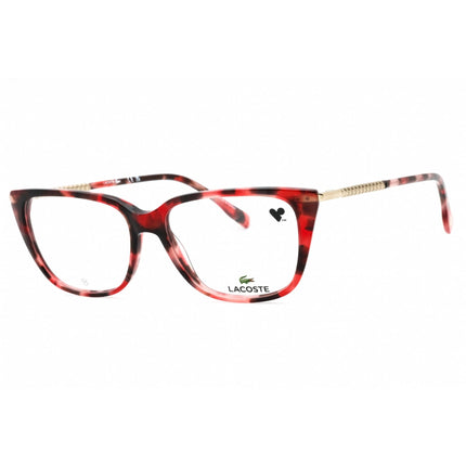 Lacoste Women's Eyeglasses - Havana Red Acetate Cat Eye Full Rim Frame | L2939 615 ,