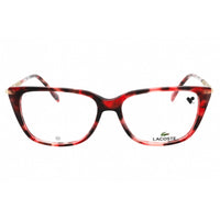 Lacoste Women's Eyeglasses - Havana Red Acetate Cat Eye Full Rim Frame | L2939 615 ,