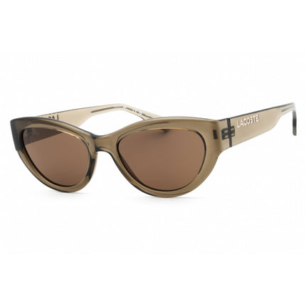 Lacoste Women's Sunglasses - Transparent Brown Cat Eye Full Rim Frame | L6013S 210 ,