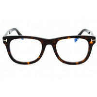 Tom Ford Men's Eyeglasses - Dark Havana Acetate Square Full Rim Frame | FT5820-B 052 ,