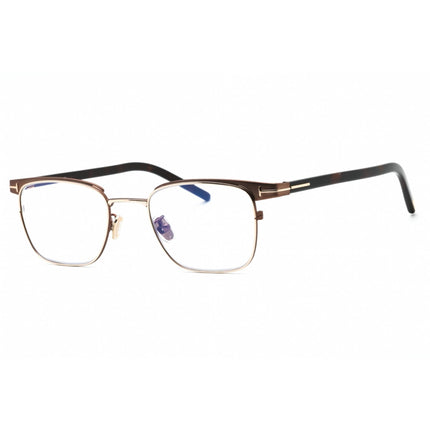 Tom Ford Men's Eyeglasses - Shiny Dark Brown Square Full Rim Frame | FT5854-D-B 048 ,