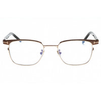 Tom Ford Men's Eyeglasses - Shiny Dark Brown Square Full Rim Frame | FT5854-D-B 048 ,