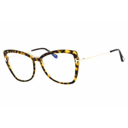 Tom Ford Women's Eyeglasses - Havana/Other Acetate Cat Eye Full Rim | FT5882-B 056 ,