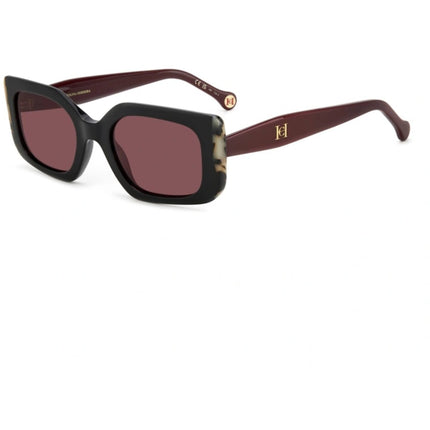 Carolina Herrera Women's Sunglasses - Black Burgundy Full Rim | HER-0182/S-0GUU/U1 ,
