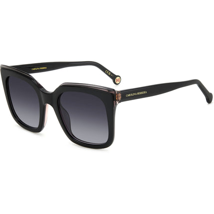 Carolina Herrera Women's Sunglasses - Black Square Shape Frame | HER-0249/G/S-0807/9O ,