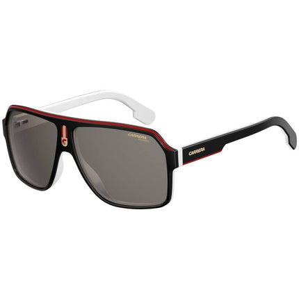 Carrera Men's Sunglasses - Black White Plastic Navigator Shape Frame | 1001/S 080S/M9 ,