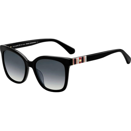Kate Spade Women's Sunglasses - Black Acetate Full Rim Square Frame | KIYA/S 0807/9O ,