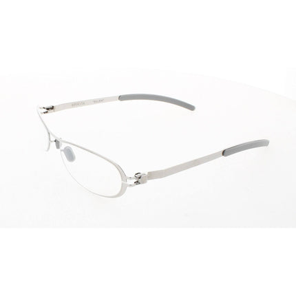 Mykita Unisex Eyeglasses - Silver Metal Oval Full Rim Frame | NO1-ELLEN-SILVER 001 ,