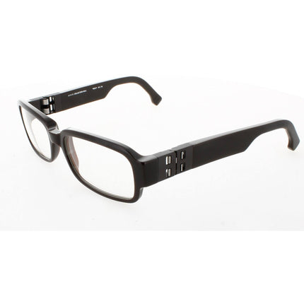 Mykita Unisex Eyeglasses - Dark Brown Rectangular Frame | NO2-NICO-DARK-BROWN 010 ,