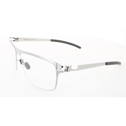 Mykita Unisex Eyeglasses - Shiny Silver Square Frame | NO1-YANNIS-SHINNY-SILVER 051 ,