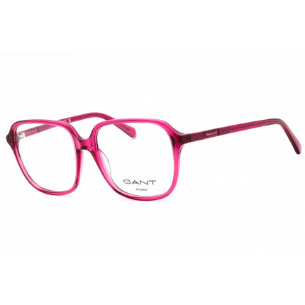 Gant Women's Eyeglasses - Shiny Fuxia Plastic Square Shape Full Rim Frame | GA4155 075 ,