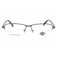Harley Davidson Men's Eyeglasses - Matte Gunmetal Metal Half Rim Frame | HD0860 009 ,