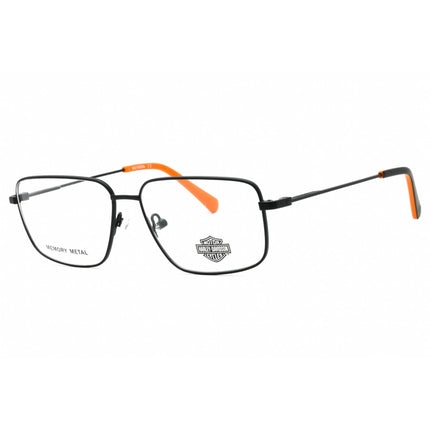 Harley Davidson Men's Eyeglasses - Matte Black Square Full Rim Frame | HD0954 002 ,