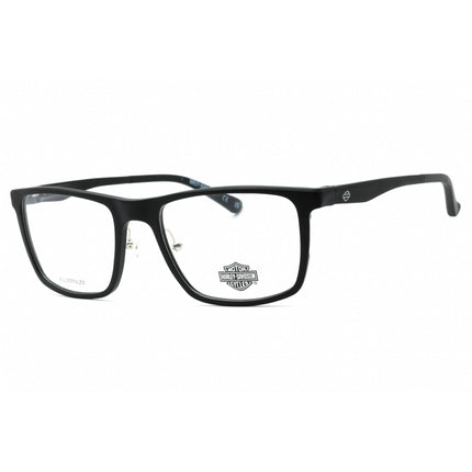 Harley Davidson Men's Eyeglasses - Matte Black Aluminum Square Frame | HD9025 002 ,