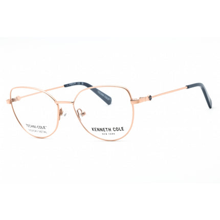 Kenneth Cole New York Women's Eyeglasses - Shiny Rose Gold Metal Frame | KC0347 028 ,