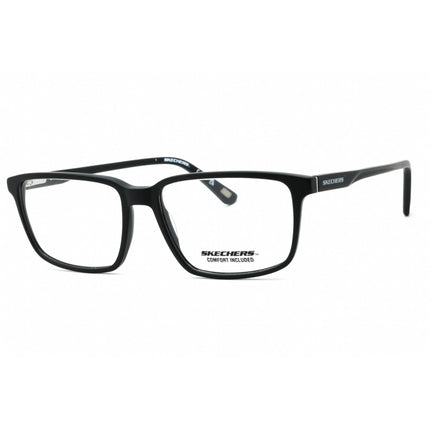 Skechers Men's Eyeglasses - Matte Black Acetate Rectangular Shape Frame | SE3341 002 ,