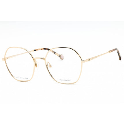 Tommy Hilfiger Women's Eyeglasses - Gold Geometric Full Rim Frame | TH 1879 0J5G 00 ,