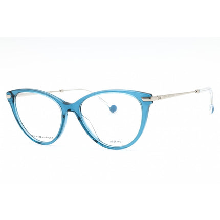 Tommy Hilfiger Women's Eyeglasses - Blue Plastic Cat Eye Full Rim | TH 1882 0PJP 00 ,
