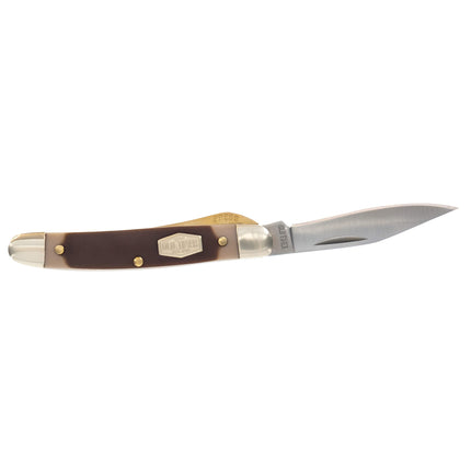 Schrade Old Timer Folding Pocket Knife - Mighty Mite Lockblade Sawcut Handle | 18OT ,