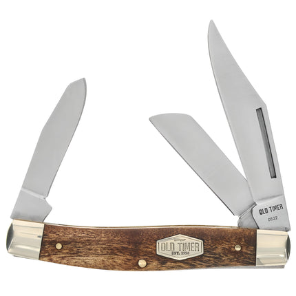 Schrade Folding Knife - Old Timer Custom Senior Desert Ironwood Handle, 4 inch | SC8OTW ,