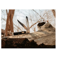 Schrade Folding Knife - Old Timer Gunstock Trapper Genuine Bone, 6.83 inch | SC94OTB ,