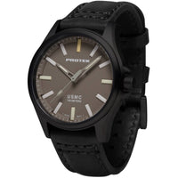 Protek Men's Watch - USMC Series Quartz Sand Dial Black Genuine Leather Strap | 3106 ,