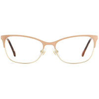 Carolina Herrera Women's Eyeglasses - Gold Nude Metal Cat Eye Frame | CH 0074 0BKU ,
