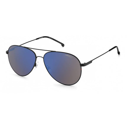 Carrera Unisex Sunglasses - Matte Black Metal Full Rim Aviator Frame | 2031T/S 0003/XT ,