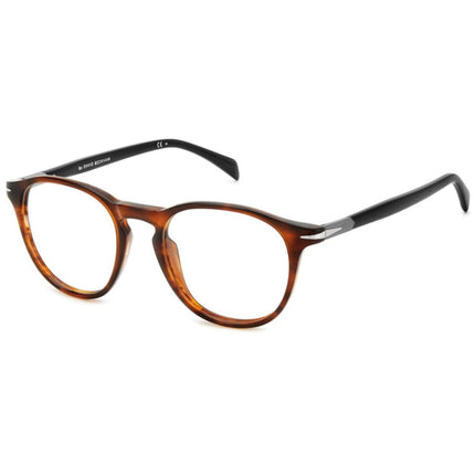 David Beckham Men's Eyeglasses - Brown Horn Acetate Full Rim Frame | DB 1126 0EX4 ,