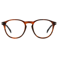 David Beckham Men's Eyeglasses - Brown Horn Acetate Full Rim Frame | DB 1126 0EX4 ,