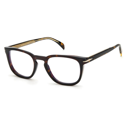 David Beckham Men's Eyeglasses - Havana Full Rim Square Shape Frame | DB 7022/BB 0086 ,