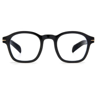 David Beckham Men's Eyeglasses - Black Gold Plastic Square Frame | DB 7053/BB 02M2 ,