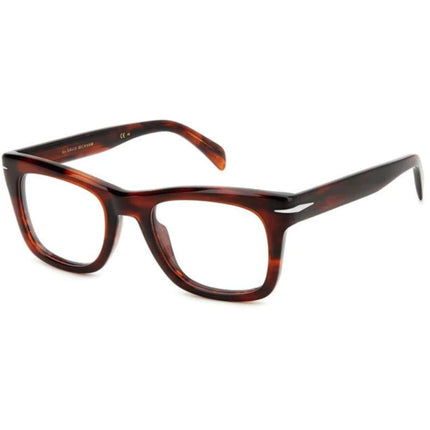 David Beckham Men's Eyeglasses - Brown Horn Acetate Full Rim Frame | DB 7105 0EX4 ,