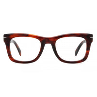 David Beckham Men's Eyeglasses - Brown Horn Acetate Full Rim Frame | DB 7105 0EX4 ,