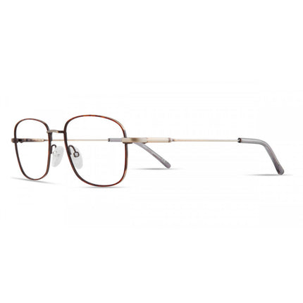 Elasta Men's Eyeglasses - Havana Grey Full Rim Square Frame Demo Lens | E 7234 0AB8 ,